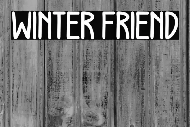 WINTER FRIEND Caratteri examples