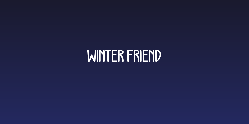 WINTER FRIEND Social Header