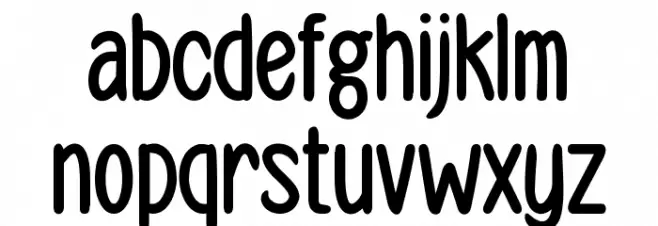 WINTER FRIEND Caratteri MINUSCOLO