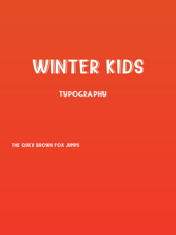WINTER KIDS Poster