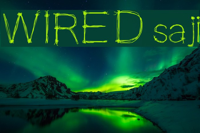 WIRED saji Font examples