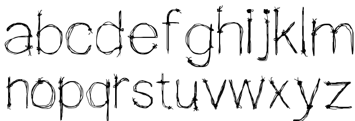 WIRED saji Font LOWERCASE