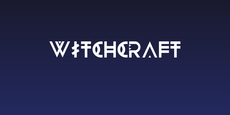 WITCHCRAFT Social Header
