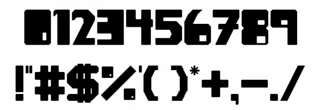 WiReLeSS Regular Font OTHER CHARS
