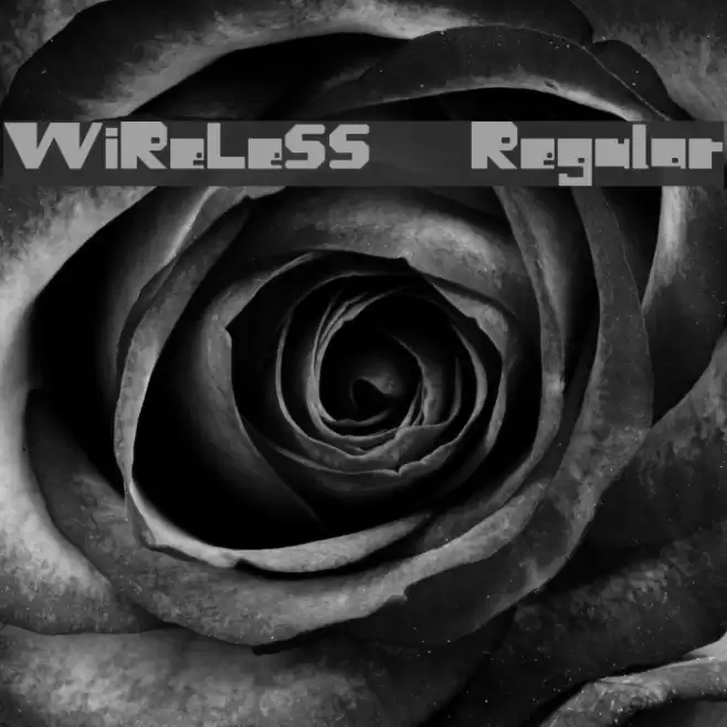 WiReLeSS Regular Font examples