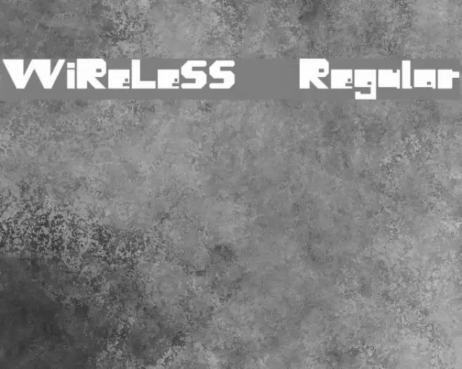 WiReLeSS Regular Font examples