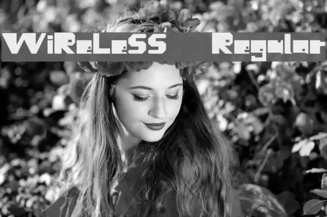 WiReLeSS Regular Font examples