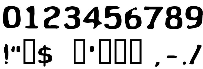 Wibble Font OTHER CHARS