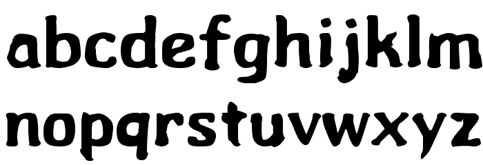 Wibble Font LOWERCASE
