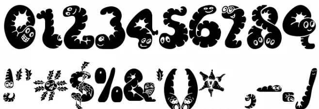 Wibbles Font OTHER CHARS