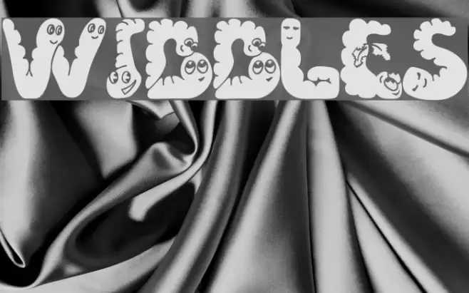 Wibbles Font examples