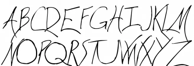 Wicca Script フォント 大文字