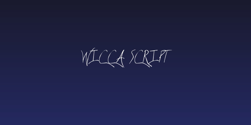 Wicca Script Social Header