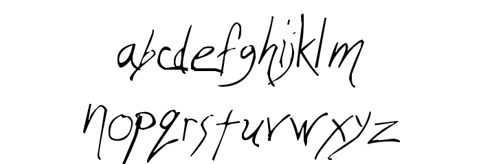Wicca Script Font LOWERCASE