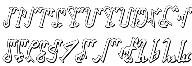 Wiccan Ways 3D Italic خط أحرف كبيرة