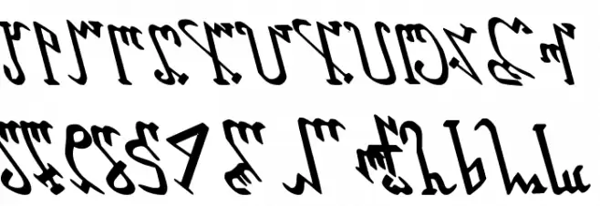 Wiccan Ways Leftalic フォント 大文字
