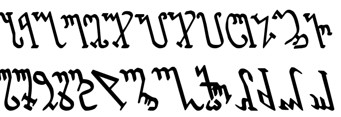 Wiccan Ways Leftalic Font LOWERCASE
