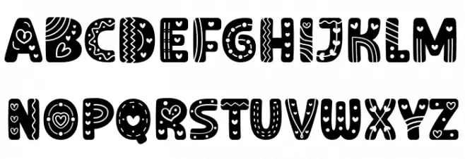 Wichy Lover फ़ॉन्ट अपरकेस