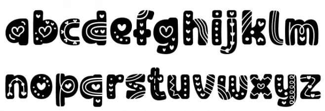 Wichy Lover फ़ॉन्ट लोअरकेस