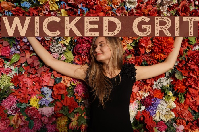 Wicked Grit Font examples