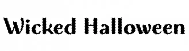 Wicked Halloween  フリーフォントのダウンロード