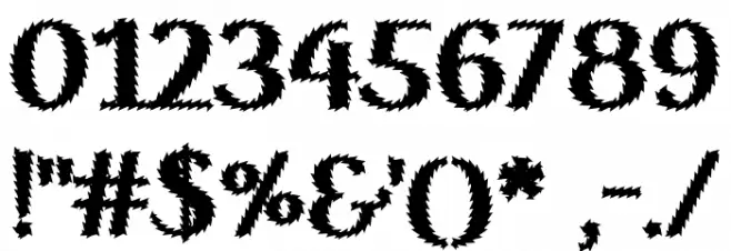 Wicked Halloween Font OTHER CHARS