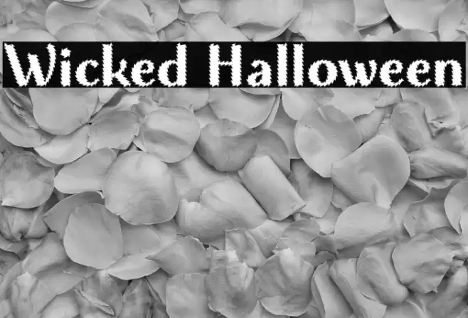 Wicked Halloween Font examples
