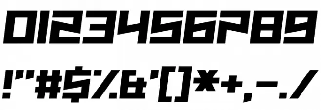 Wicked Jumps Font OTHER CHARS