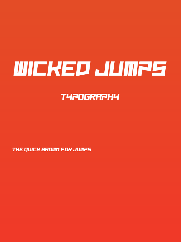 Wicked Jumps Poster