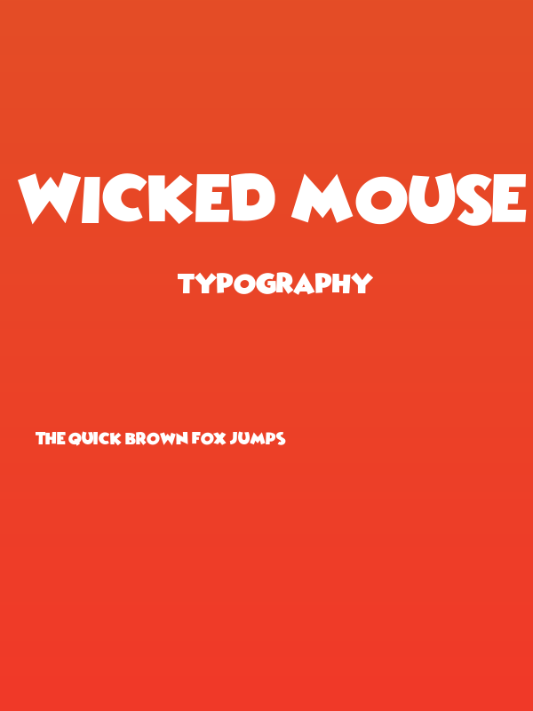 Wicked Mouse Poster