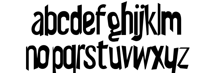 Wicked Scary Movie Font LOWERCASE