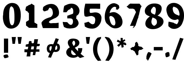 Wicked System Font OTHER CHARS