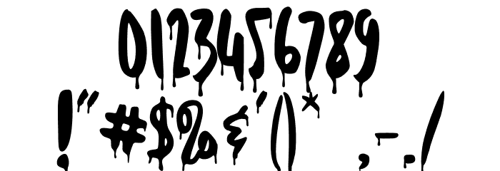 Wicked Tricker Font OTHER CHARS