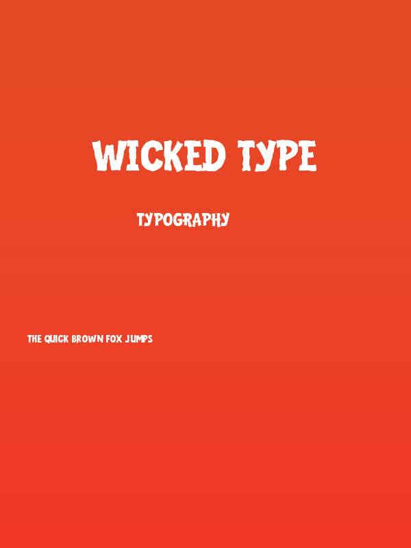 Wicked Type Poster