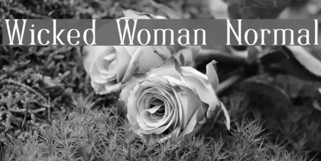 Wicked Woman Normal Font examples