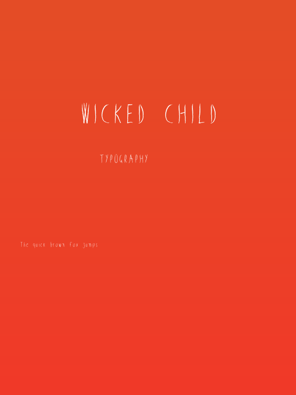 Wicked child Poster