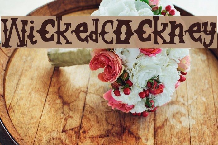 WickedCockney Font examples