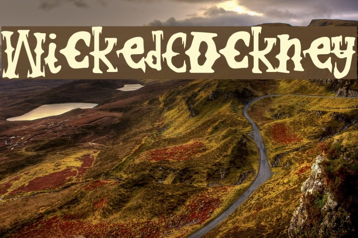 WickedCockney Font examples