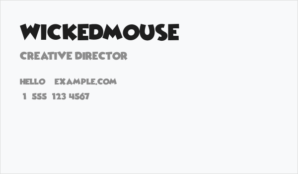 WickedMouse Business Card
