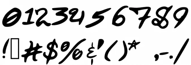 WickedPissah Font OTHER CHARS