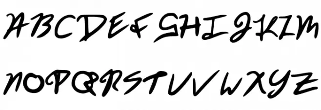 WickedPissah Font Litere mari