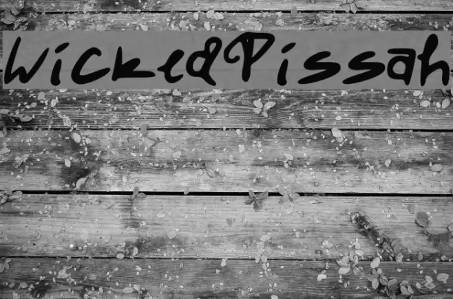 WickedPissah Font examples