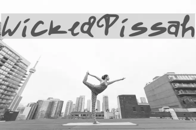 WickedPissah Font examples