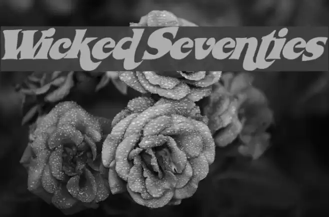 WickedSeventies フォント examples
