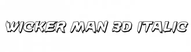 Wicker Man 3D Italic 