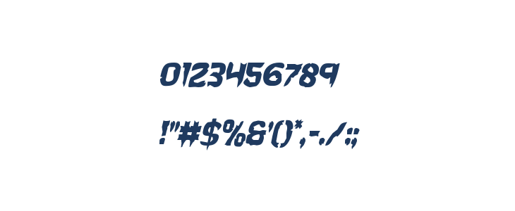 Wicker Man Condensed Italic Other Characters