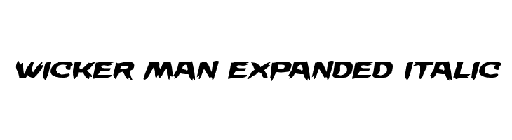 Wicker Man Expanded Italic  les polices de caractères gratuit tlcharger