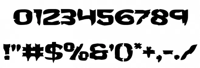 Wicker Man Expanded Font OTHER CHARS