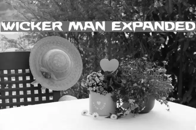 Wicker Man Expanded Font examples
