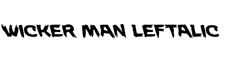 Wicker Man Leftalic  font caratteri gratis